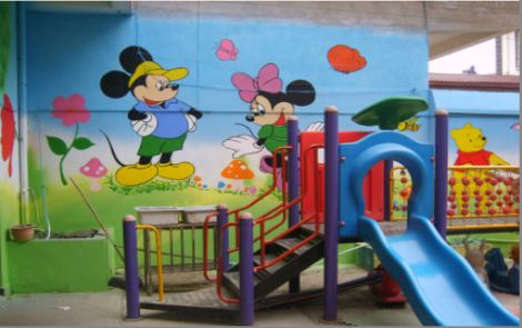 共青城幼儿园室外彩绘